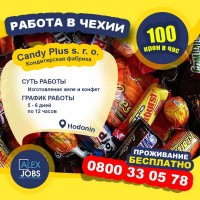 Работа в Чехии на кондитерской фабрики «Candy Plus»